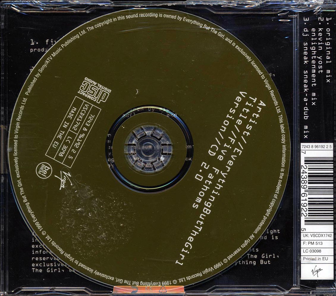 Everything But The Girl - Five Fathoms - CD, CD