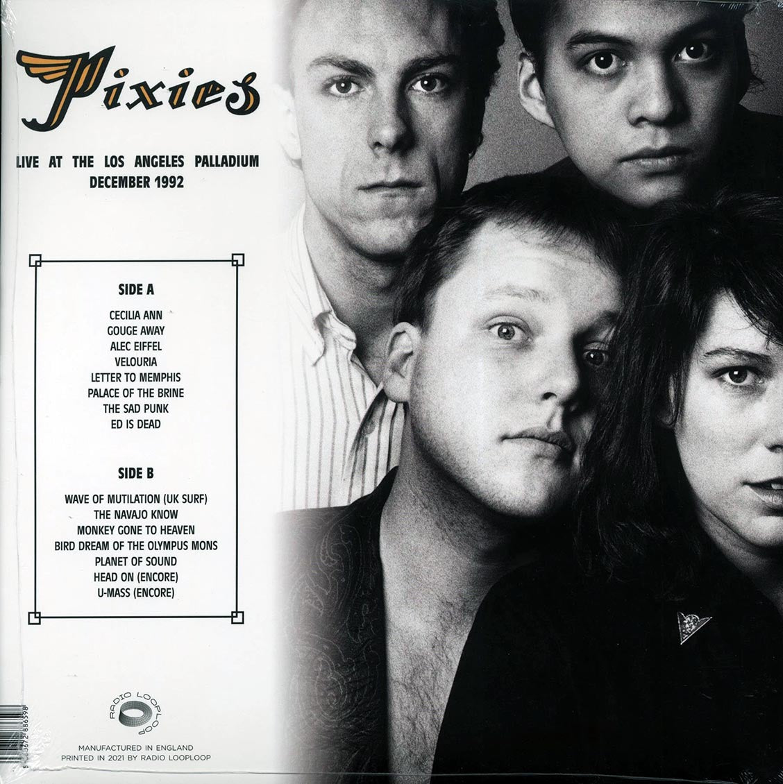 The Pixies - Live At The Los Angeles Palladium December 1992 - Vinyl LP, LP