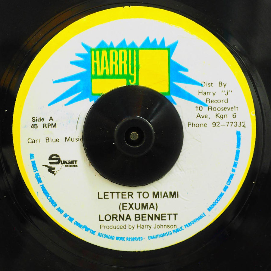 Lorna Bennett - Letter To Miami  /  Lorna Bennett - Letter To Miami Part 2 -- 7"