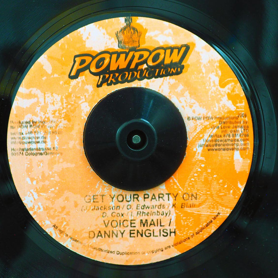 Voice Mail, Danny English - Get Your Party On  /  Chico - JOB (rhythm: "Get Your Party On") -- 7"