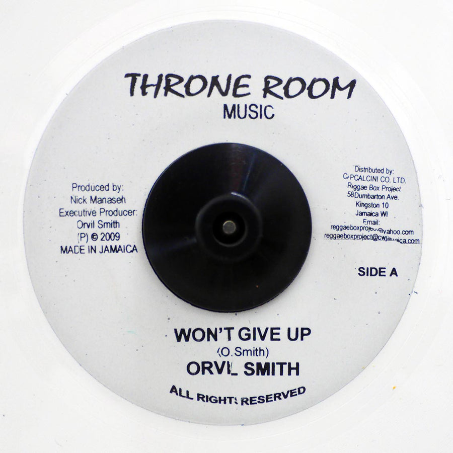 Orville Smith - Won't Give Up  /  Nich Manasseh - Fighting Dub (white vinyl) -- 7"