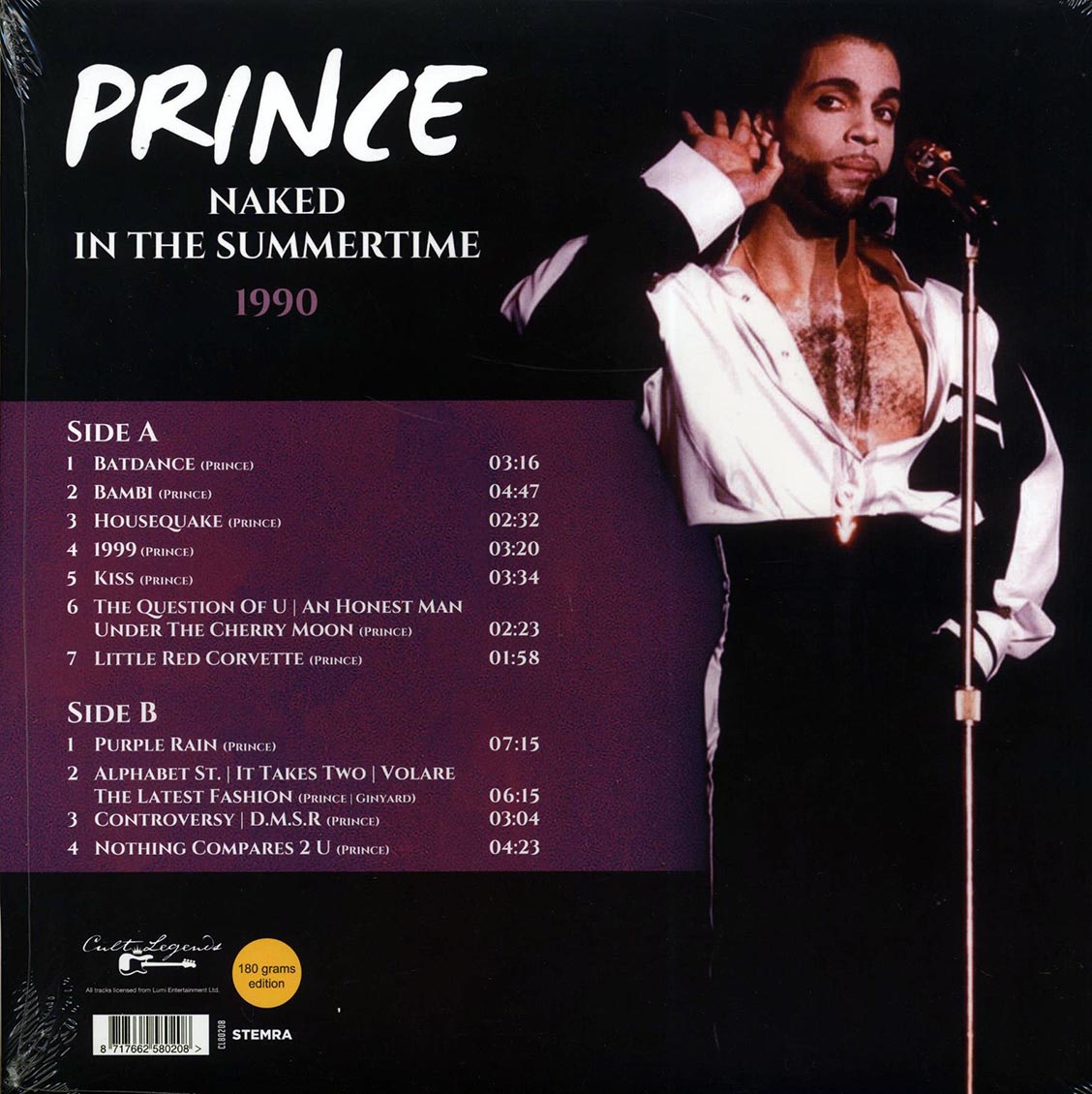 Prince - Naked In The Summertime 1990: The Vicente Calderon Stadium, Madrid 22nd July & The Tokyo Dome, Japan, 31st August (180g) - Vinyl LP, LP