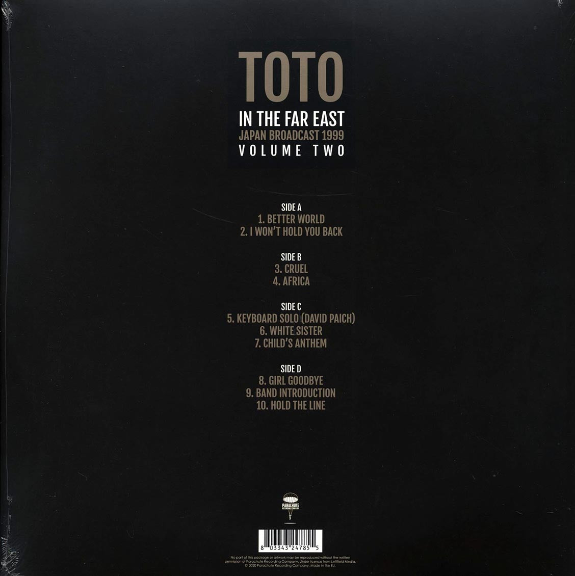Toto - In The Far East Volume 2: Japan Broadcast 1999 (2xLP) - Vinyl LP, LP