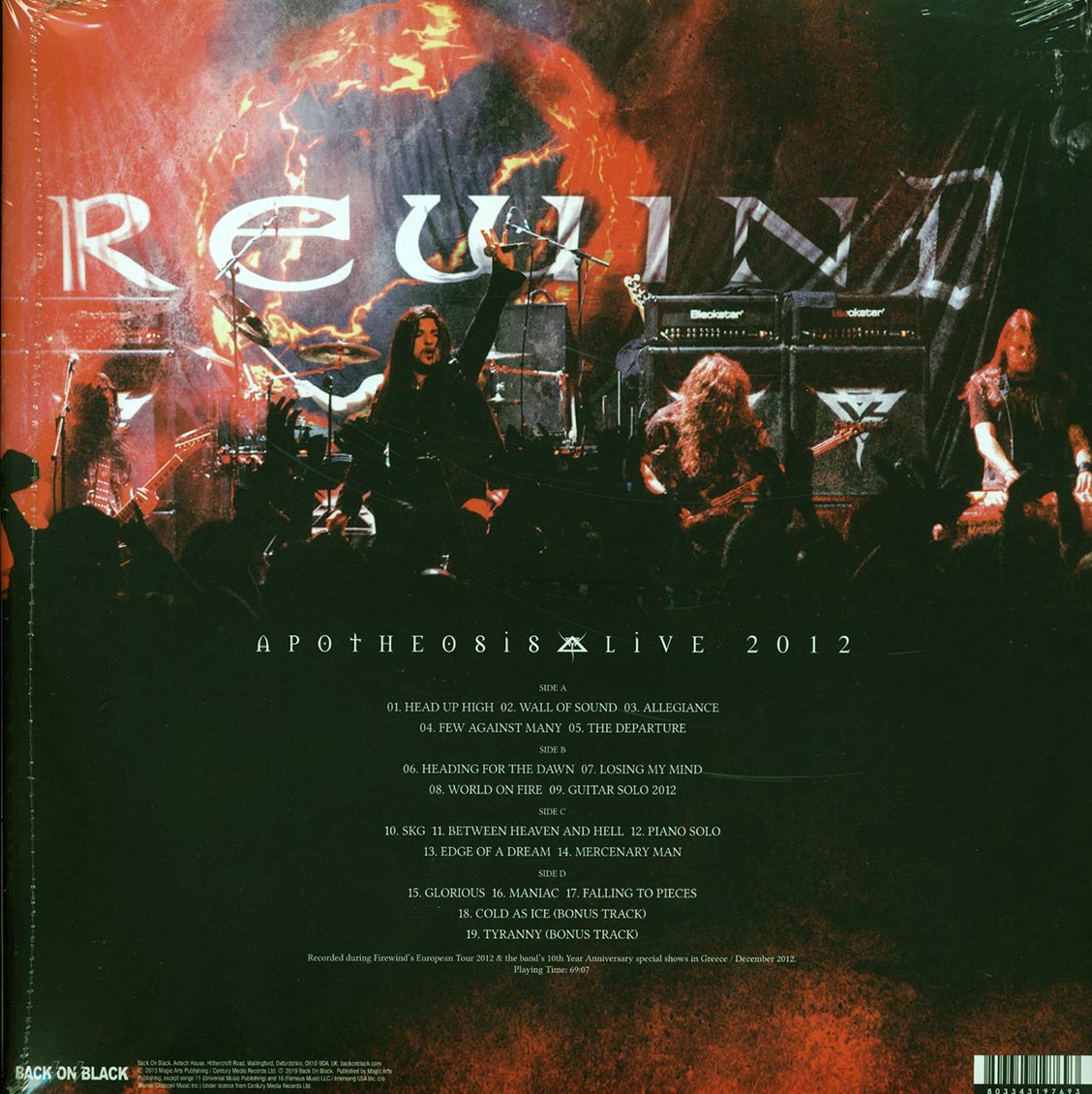 Firewind - Apotheosis: Live 2012 (+2 bonus tracks) (2xLP) (deluxe edition) - Vinyl LP, LP