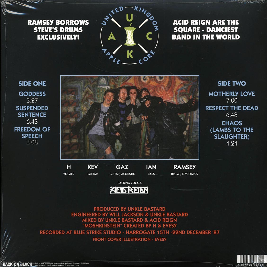 Acid Reign - Moshkinstein (ltd. ed.) (blue vinyl) (remastered) - Vinyl LP, LP