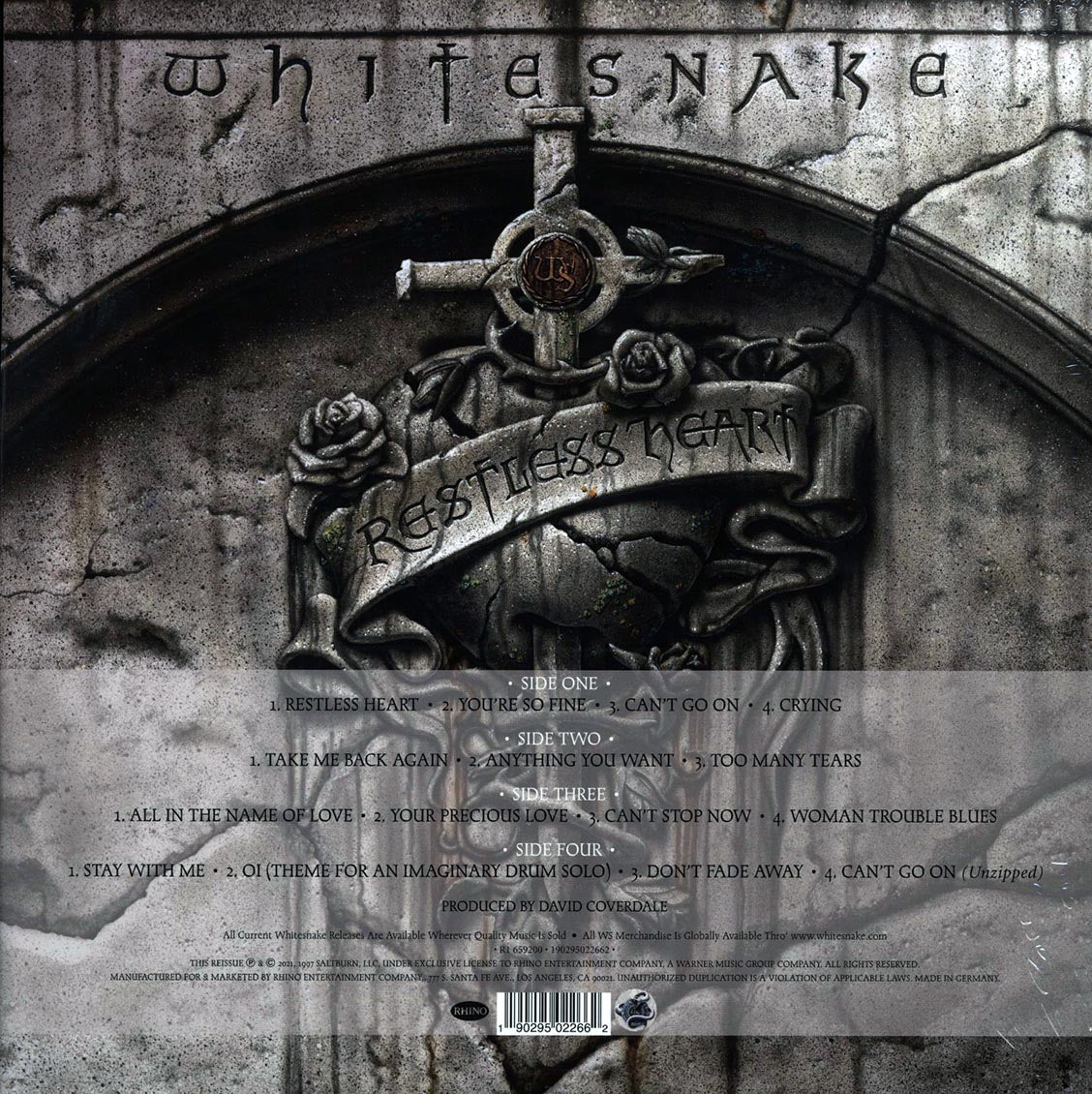 Whitesnake - Restless Heart (25th Anniv. Ed.) (ltd. ed.) (2xLP) (180g) (silver vinyl) (remastered) - Vinyl LP, LP