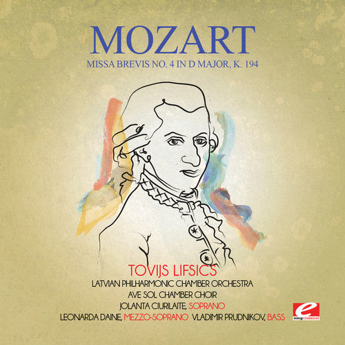 Missa Brevis No. 4 In D Major K. 194 -- Mozart, CD