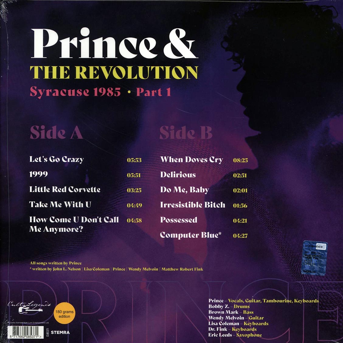 Prince & The Revolution - Syracuse 1985 Part 1: Live At Carrier Dome, Syracuse, NY, USA, March 30, 1985 - Vinyl LP, LP