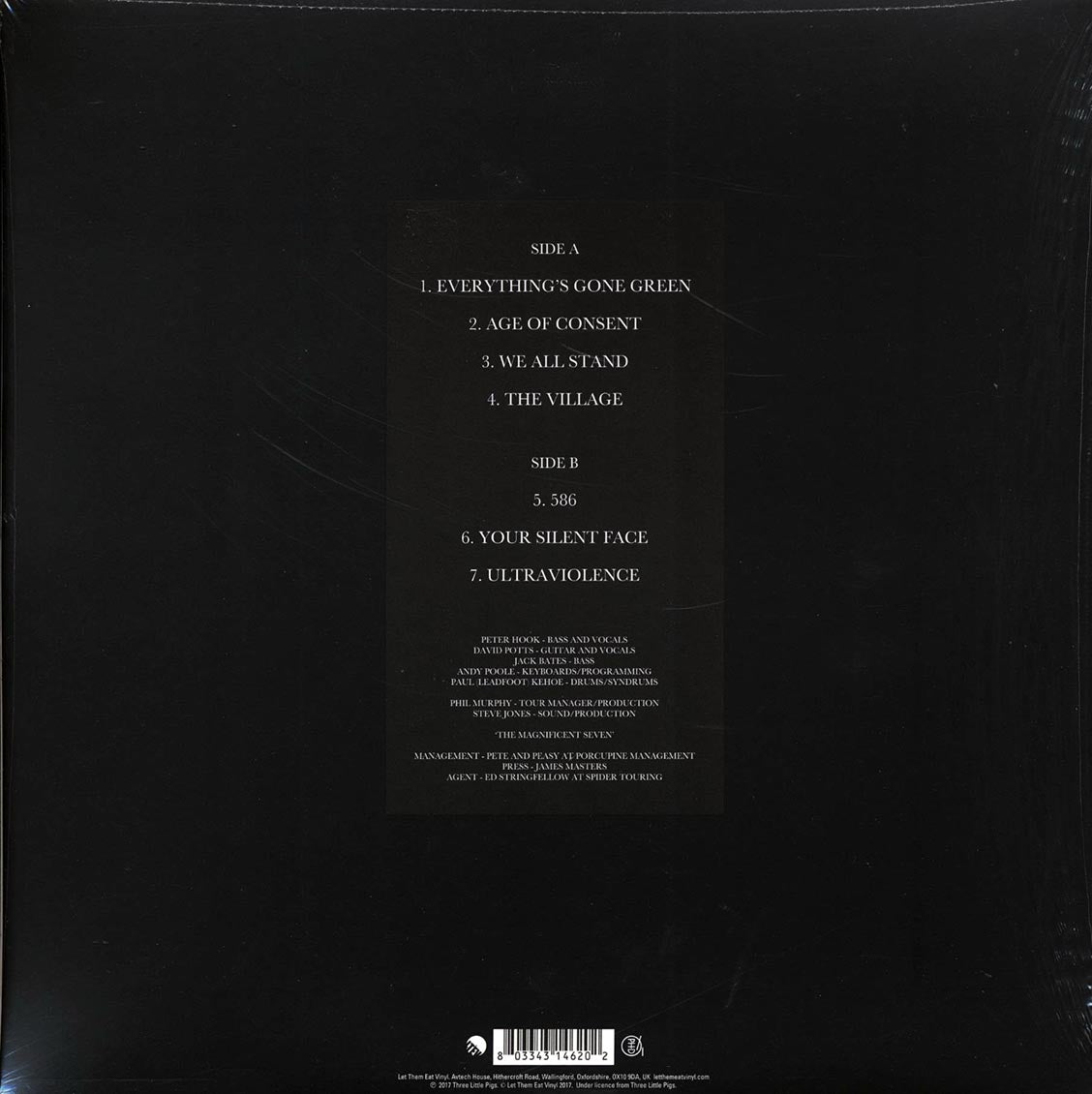 Peter Hook & The Light - Power, Corruption & Lies Tour 2013 Volume 1: Live In Dublin, The Academy, 22/11/13 (RSD 2017) (ltd. ed.) (white vinyl) - Vinyl LP, LP