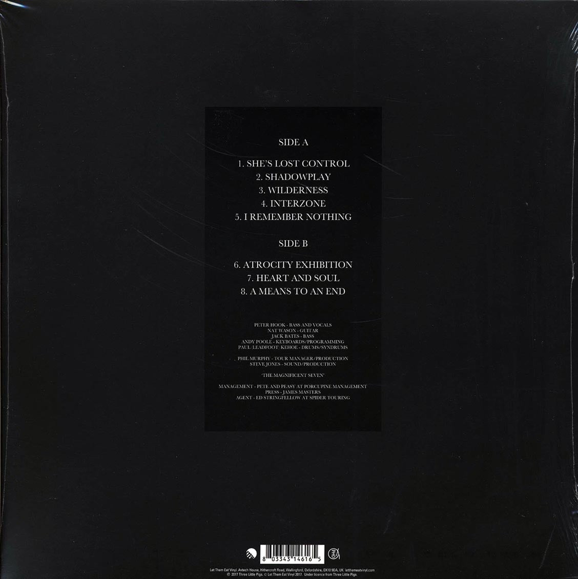Peter Hook & The Light - Unknown Pleasures Tour 2012 Volume 2: Live In Leeds, The Cockpit, 29/11/12 (RSD 2017) (ltd. ed.) (grey vinyl) - Vinyl LP, LP