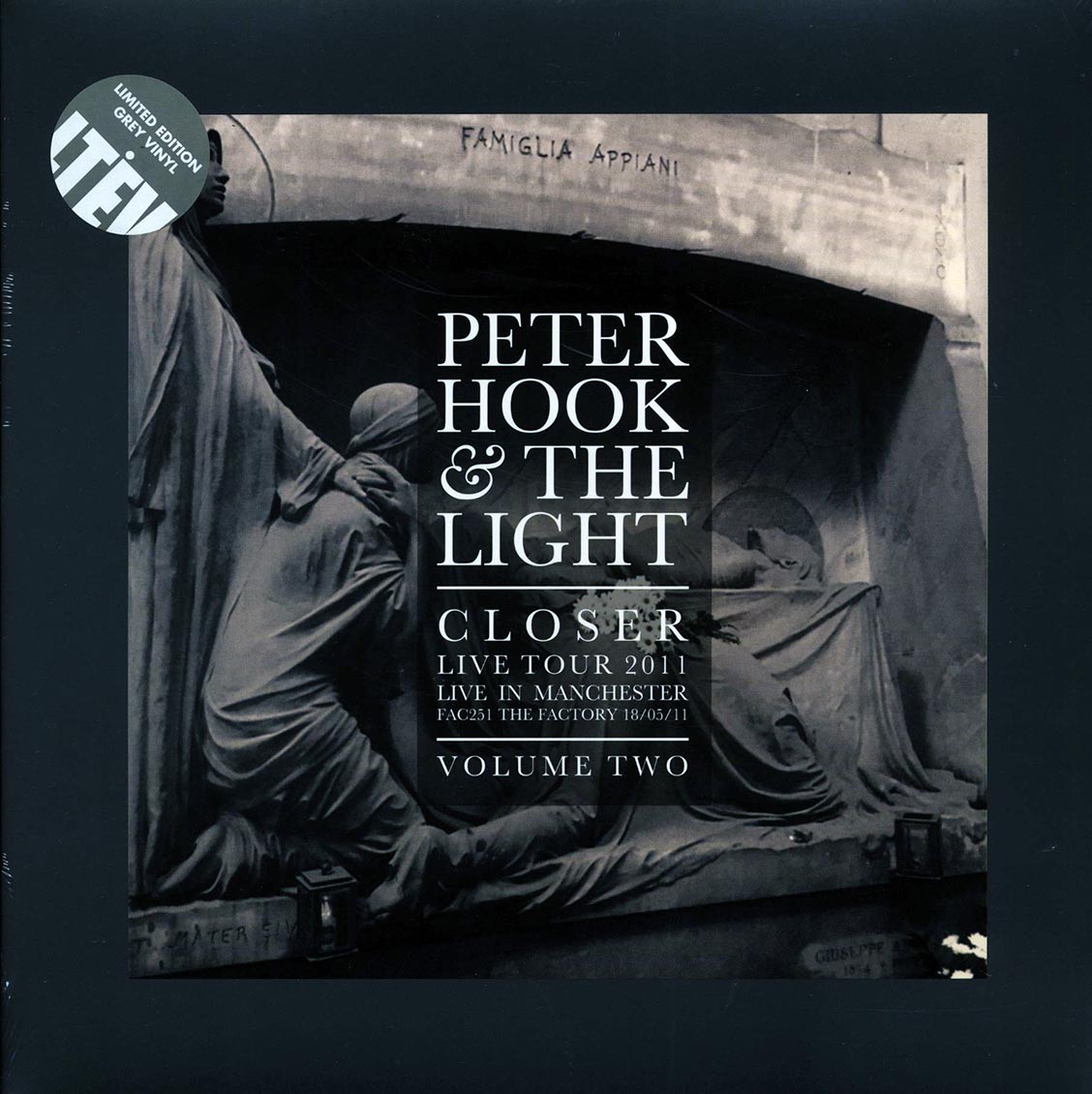 Peter Hook & The Light - Closer Live Tour 2011 Volume 2: Live In Manchester, Fac251 The Factory 18/05/11 (RSD 2017) (ltd. ed.) (grey vinyl) - Vinyl LP