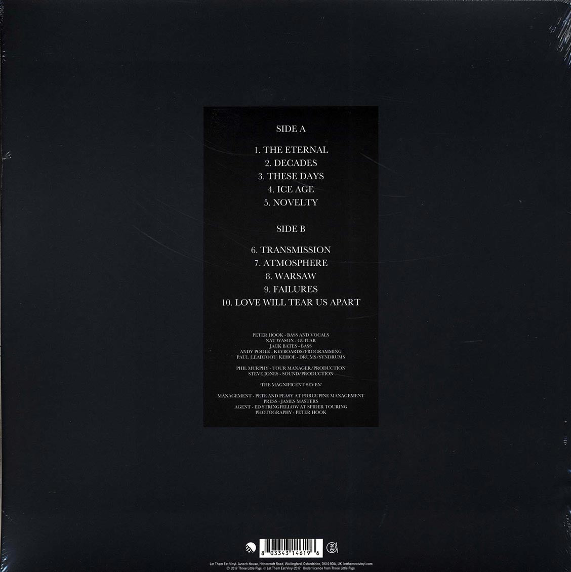 Peter Hook & The Light - Closer Live Tour 2011 Volume 2: Live In Manchester, Fac251 The Factory 18/05/11 (RSD 2017) (ltd. ed.) (grey vinyl) - Vinyl LP, LP