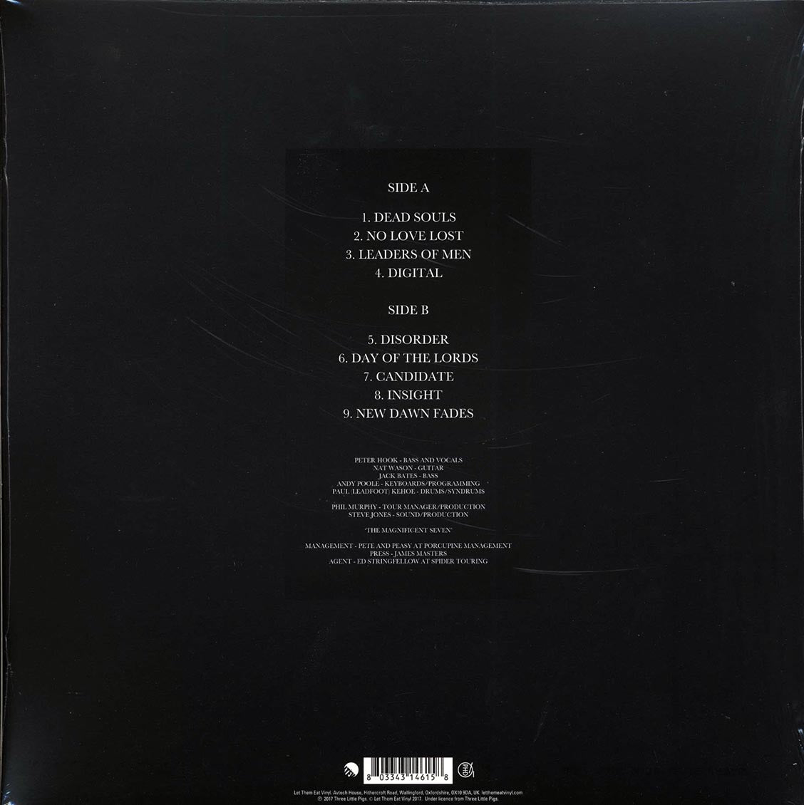 Peter Hook & The Light - Unknown Pleasures Tour 2012 Volume 1: Live In Leeds, The Cockpit, 29/11/12 (RSD 2017) (ltd. ed.) (grey vinyl) - Vinyl LP, LP