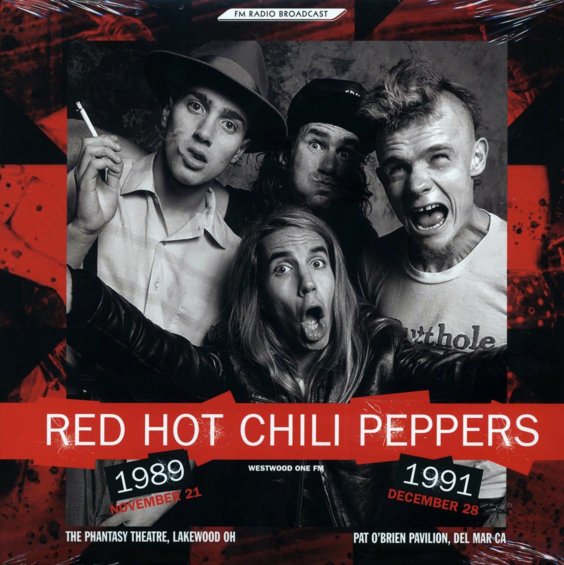 Red Hot Chili Peppers - Westwood One FM: The Phantasy Theatre, Lakewood, OH November 21 1989, Pat O'Brien Pavilion, Del Mar, CA December 28, 1991 - Vinyl LP