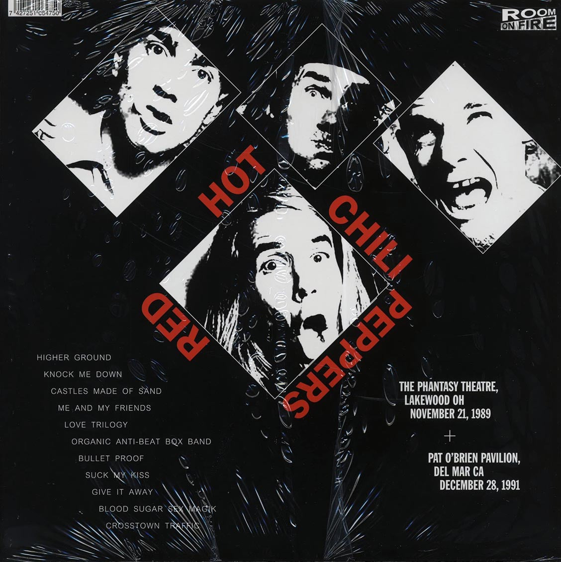 Red Hot Chili Peppers - Westwood One FM: The Phantasy Theatre, Lakewood, OH November 21 1989, Pat O'Brien Pavilion, Del Mar, CA December 28, 1991 - Vinyl LP, LP
