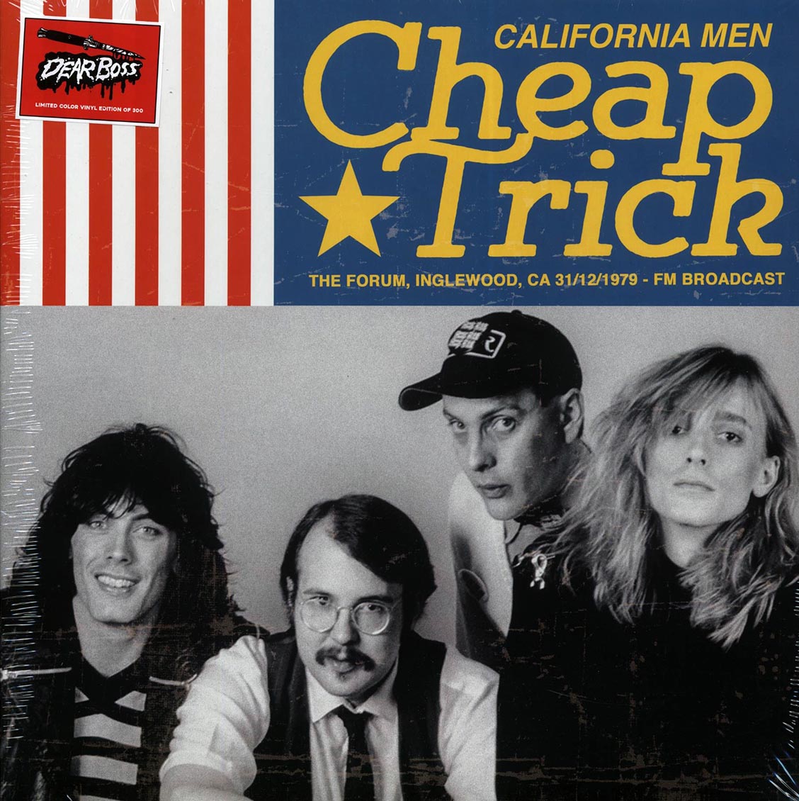 Cheap Trick - California Men: The Forum, Inglewood, CA 31/12/1979 FM Broadcast (ltd. 300 copies made) (colored vinyl) - Vinyl LP
