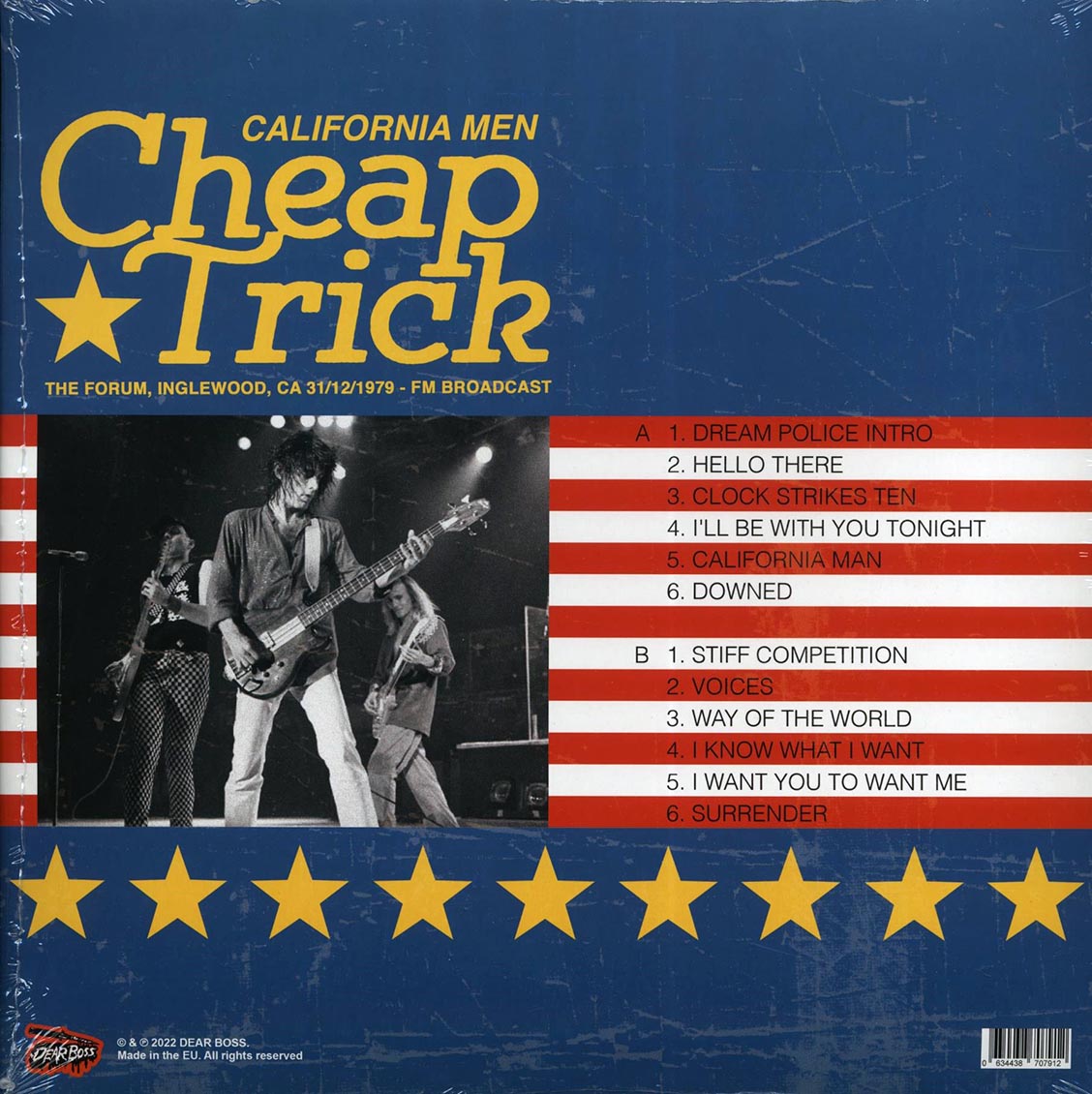 Cheap Trick - California Men: The Forum, Inglewood, CA 31/12/1979 FM Broadcast (ltd. 300 copies made) (colored vinyl) - Vinyl LP, LP