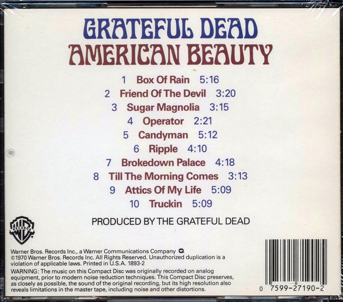 Grateful Dead - American Beauty - CD, CD