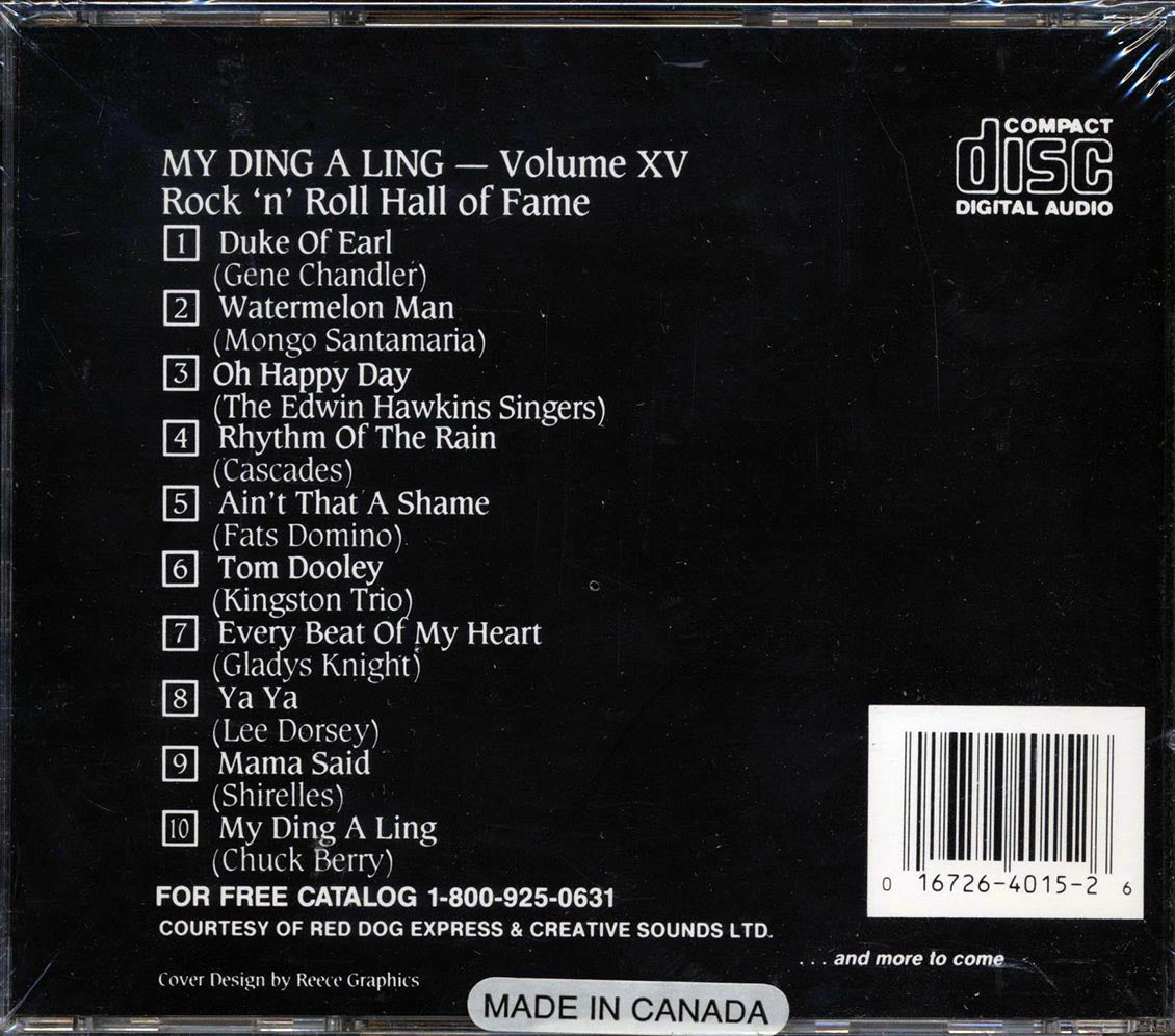 Gene Chandler, Mongo Santamaria, Cascades, Etc. - Rock N Roll Hall Of Fame Volume 15 - CD, CD
