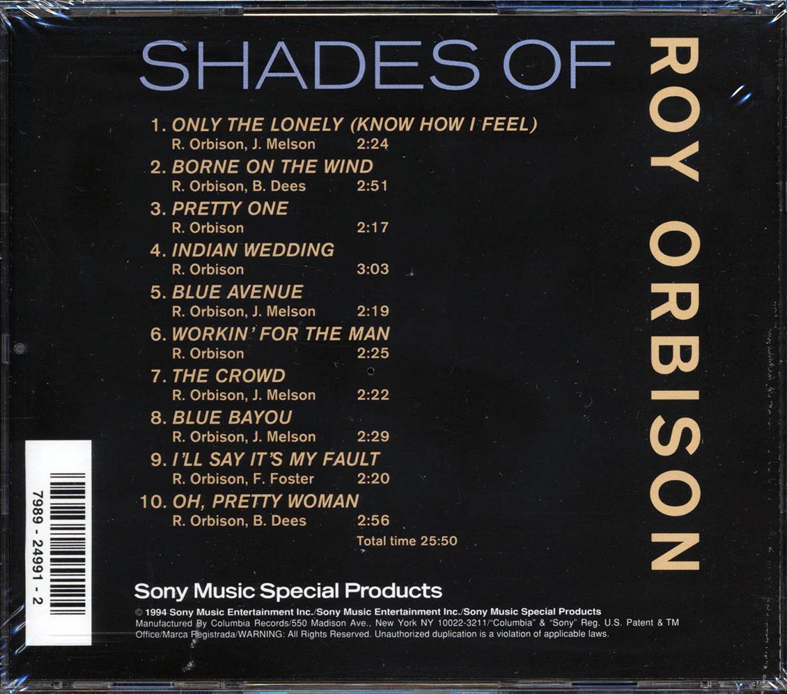 Roy Orbison - Shades Of Roy Orbison - CD, CD