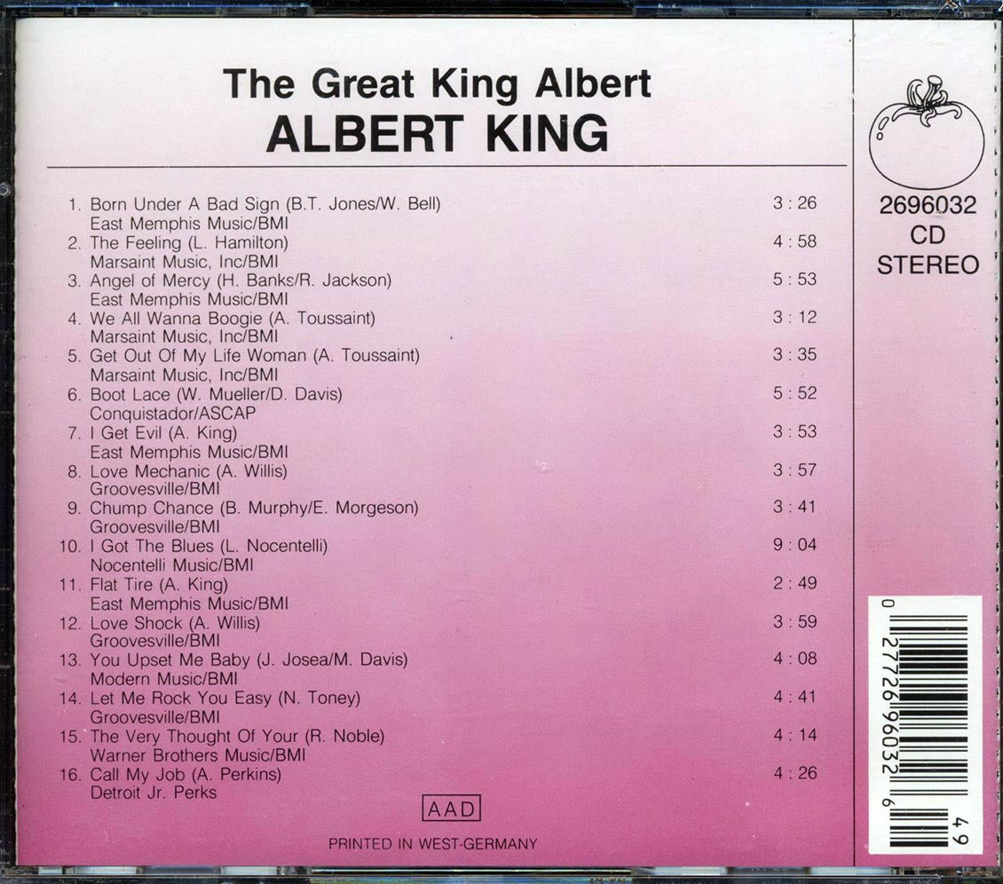 Albert King - The Great Albert King - CD, CD