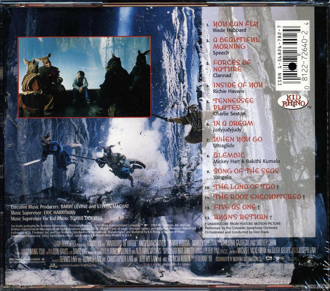 Clannad, Richie Havens, Wade Hubbard, Etc. - Warriors Of Virtue (marked/ltd stock) - CD, CD