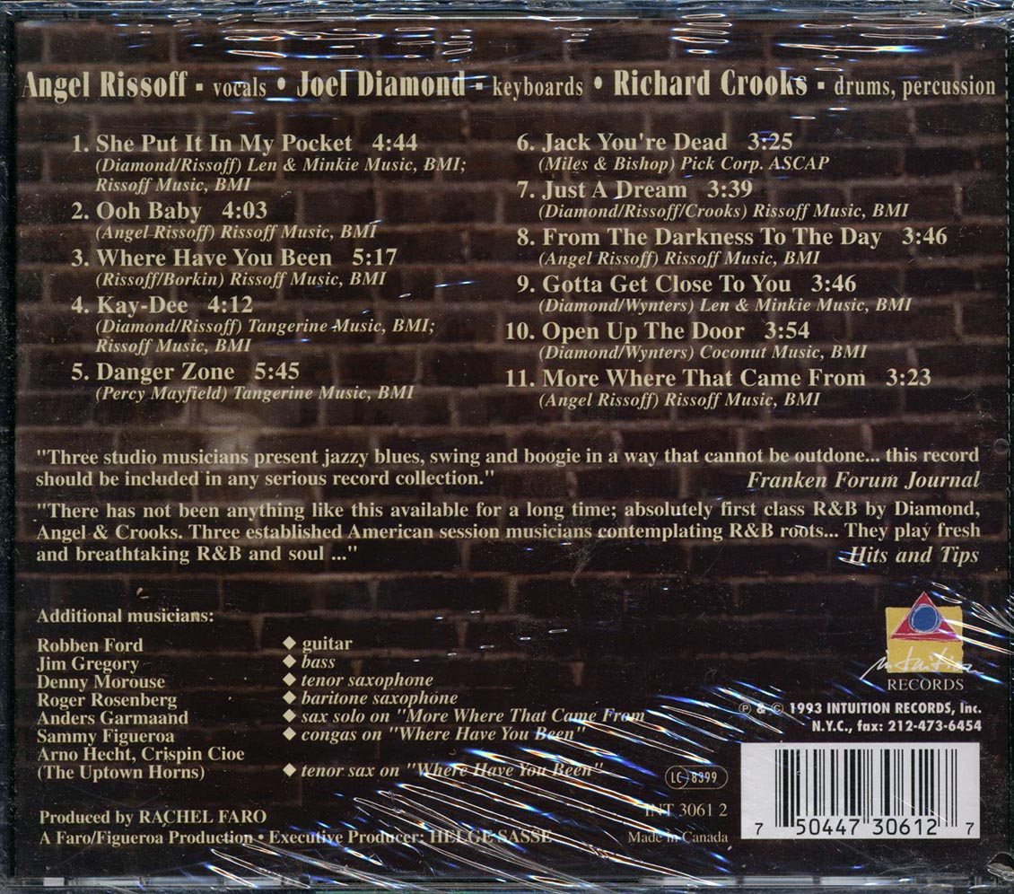 Diamond Angel & Crooks - More Where That Came From - CD, CD