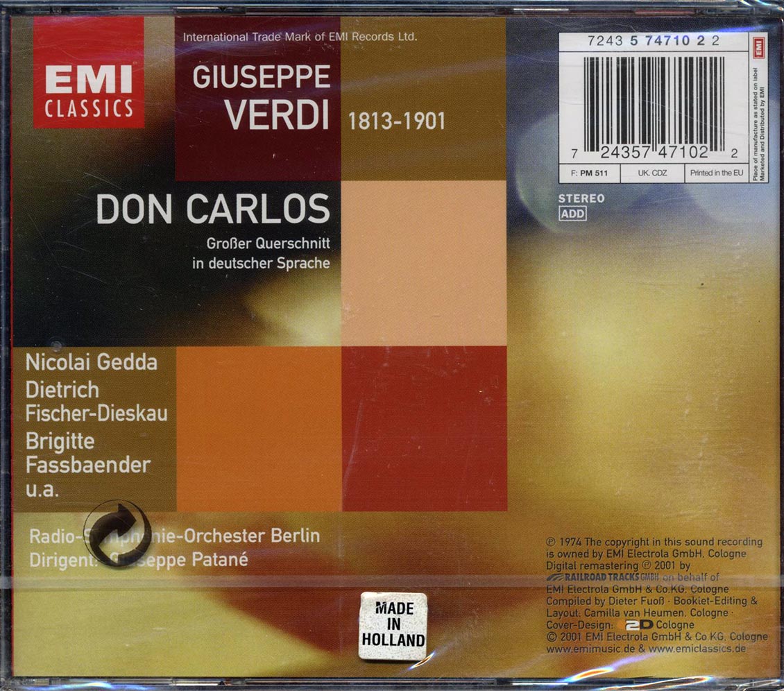 Giuseppe Verdi - Don Carlos - CD, CD