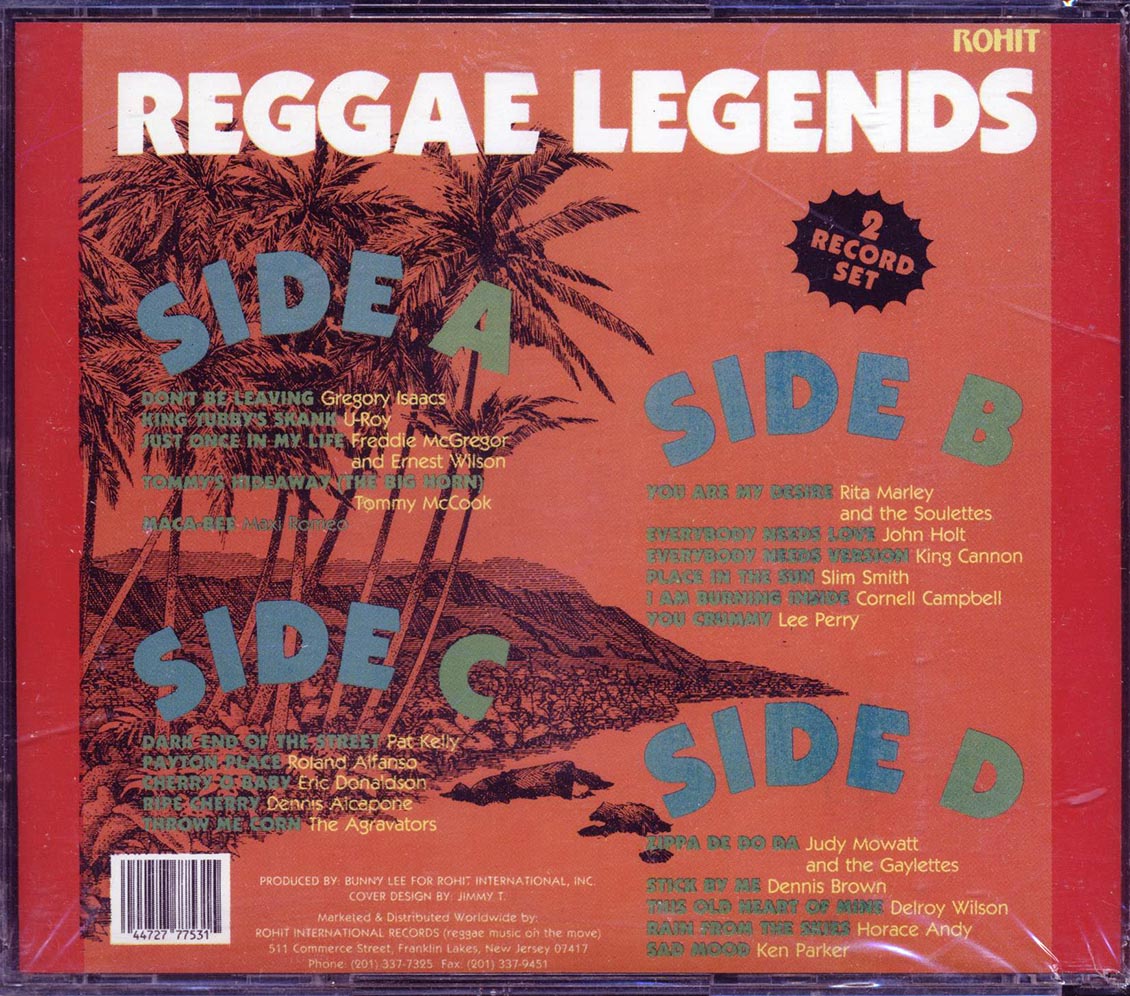 Gregory Isaacs, U Roy, Freddie McGregor, Horace Andy, Etc. - Reggae Legends (21 tracks) (2xCD) - CD, CD