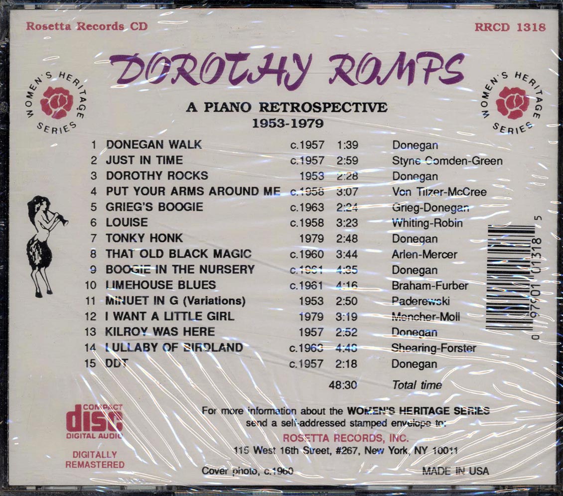 Dorothy Donegan - Dorothy Romps: A Piano Retrospective 1953-1979 - CD, CD