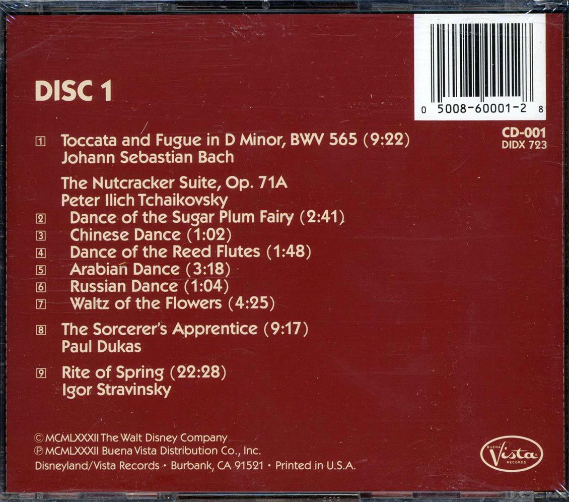 Irwin Kostal - Walt Disney's Fantasia: Motion Picture Soundtrack - CD, CD
