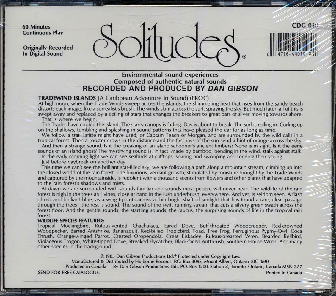 Dan Gibson - Solitudes Volume 10: Tradewind Islands - CD, CD