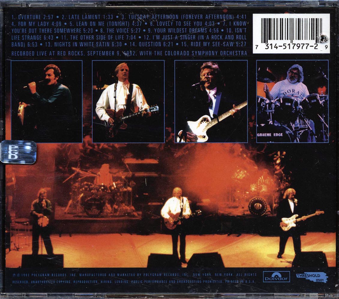 Moody Blues - A Night At Red Rocks With The Colorado Symphony Orchestra (marked/ltd stock) - CD, CD