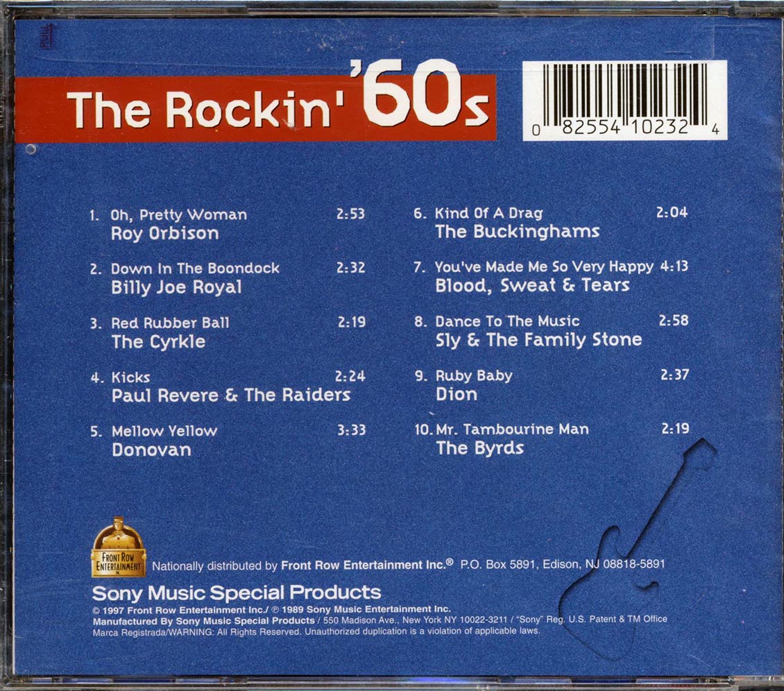 Roy Orbison, Billy Joe Royal, Paul Revere & The Raiders, Donovan, Etc. - The Rockin' 60's - CD, CD