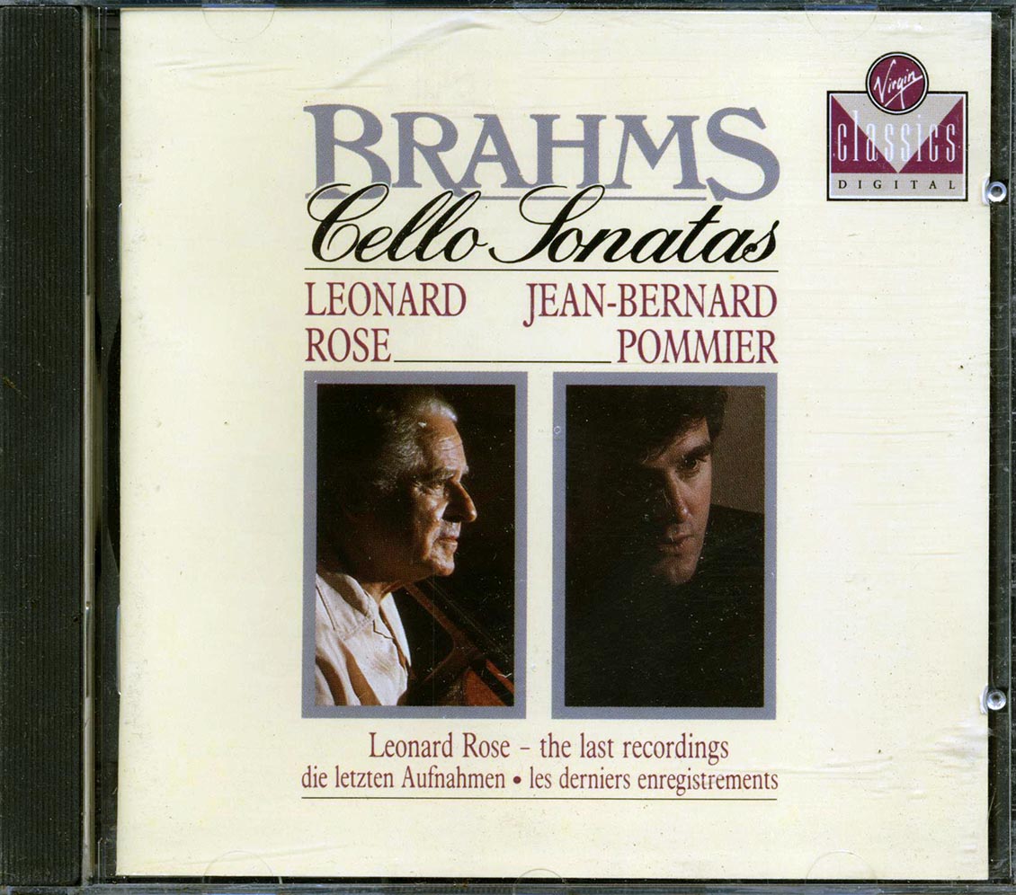 Leonard Rose, Jean-Bernart Pommier, Brahms - Brahms: Cello Sonatas - CD