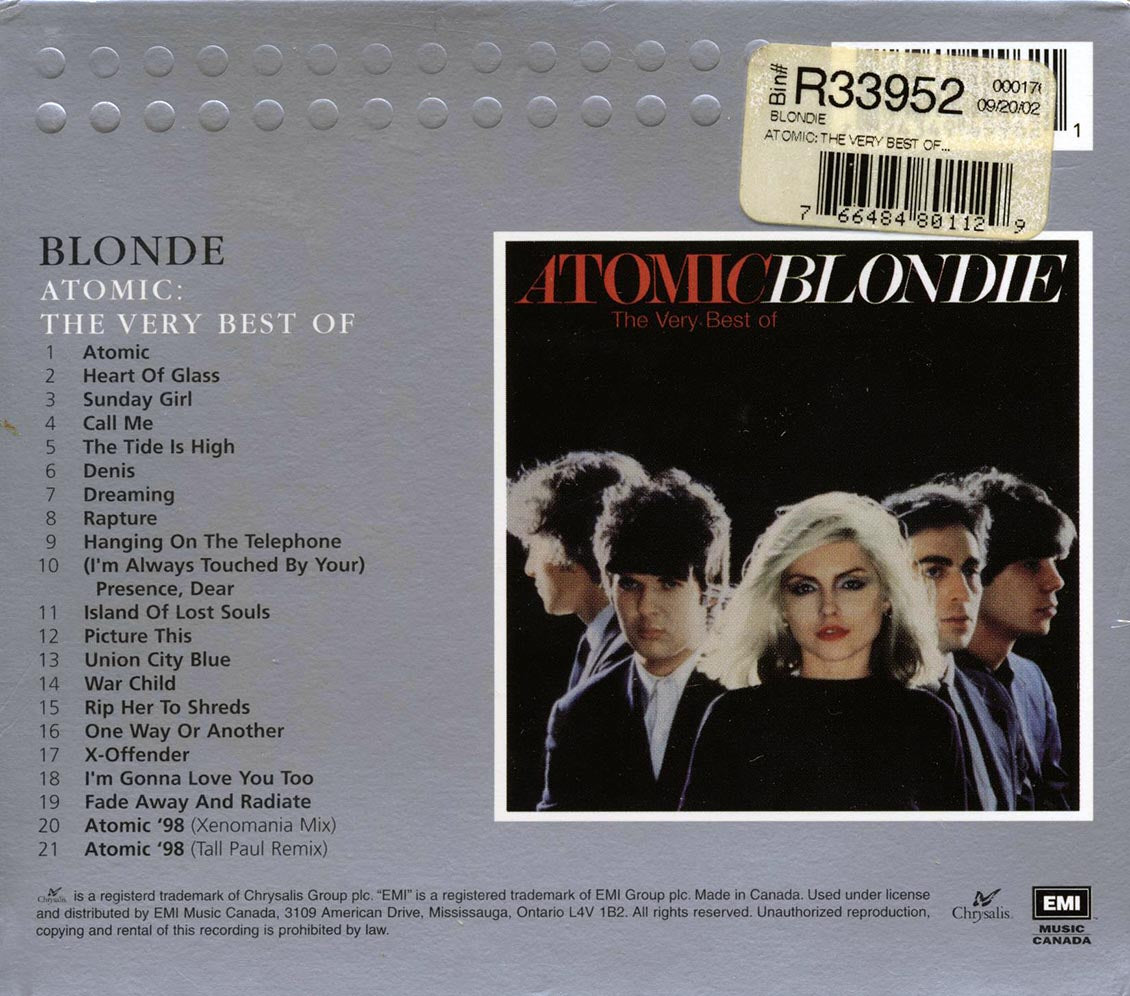Blondie - Atomic Blondie: The Very Best Of (21 tracks) - CD, CD