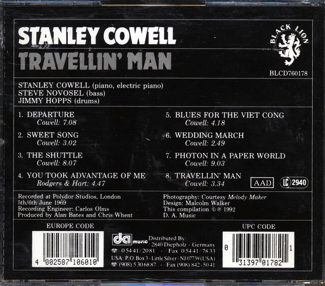 Stanley Cowell - Travellin' - CD, CD