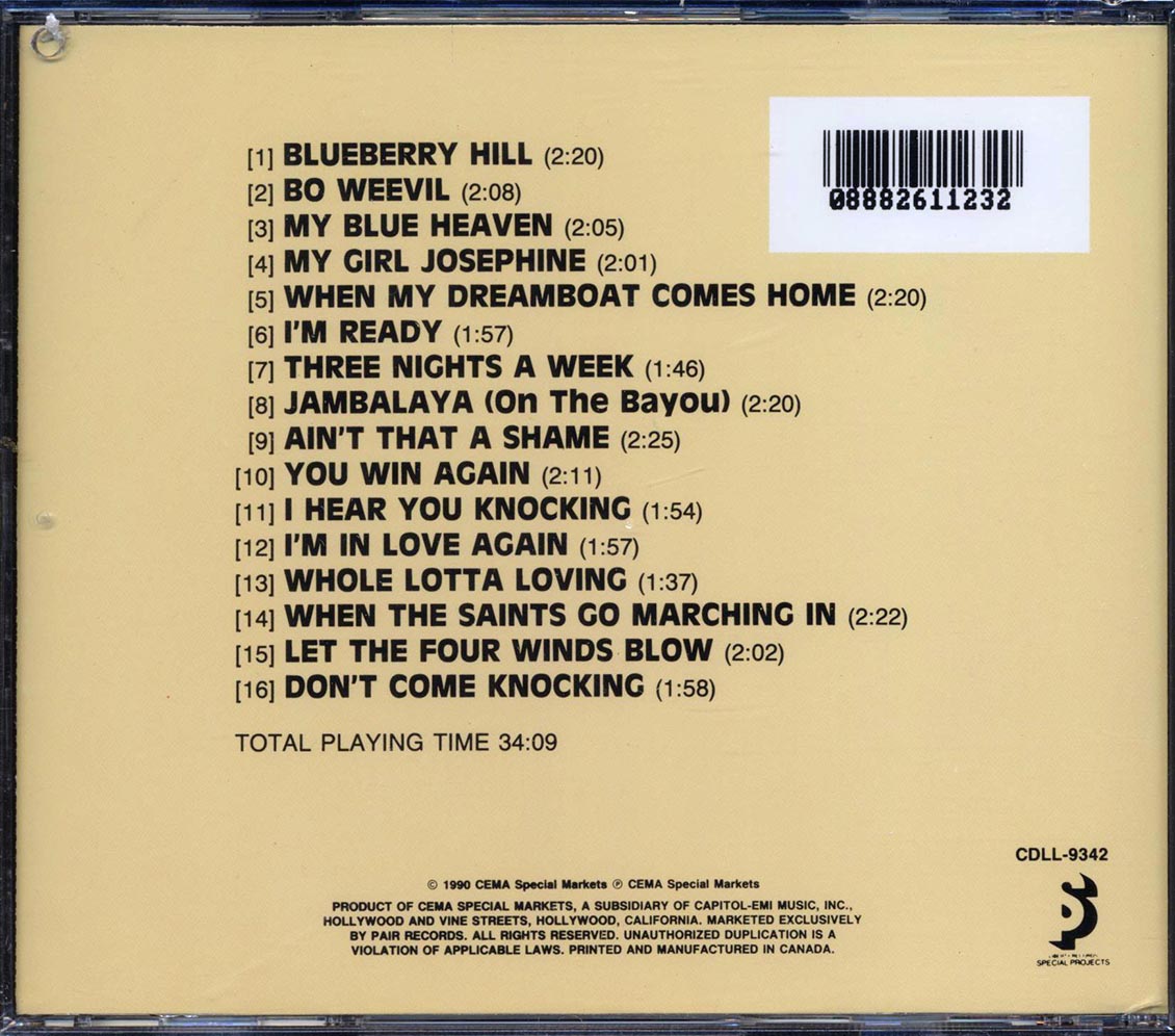Fats Domino - Whole Lotta Rock N Roll (2 albums on 1 CD) - CD, CD