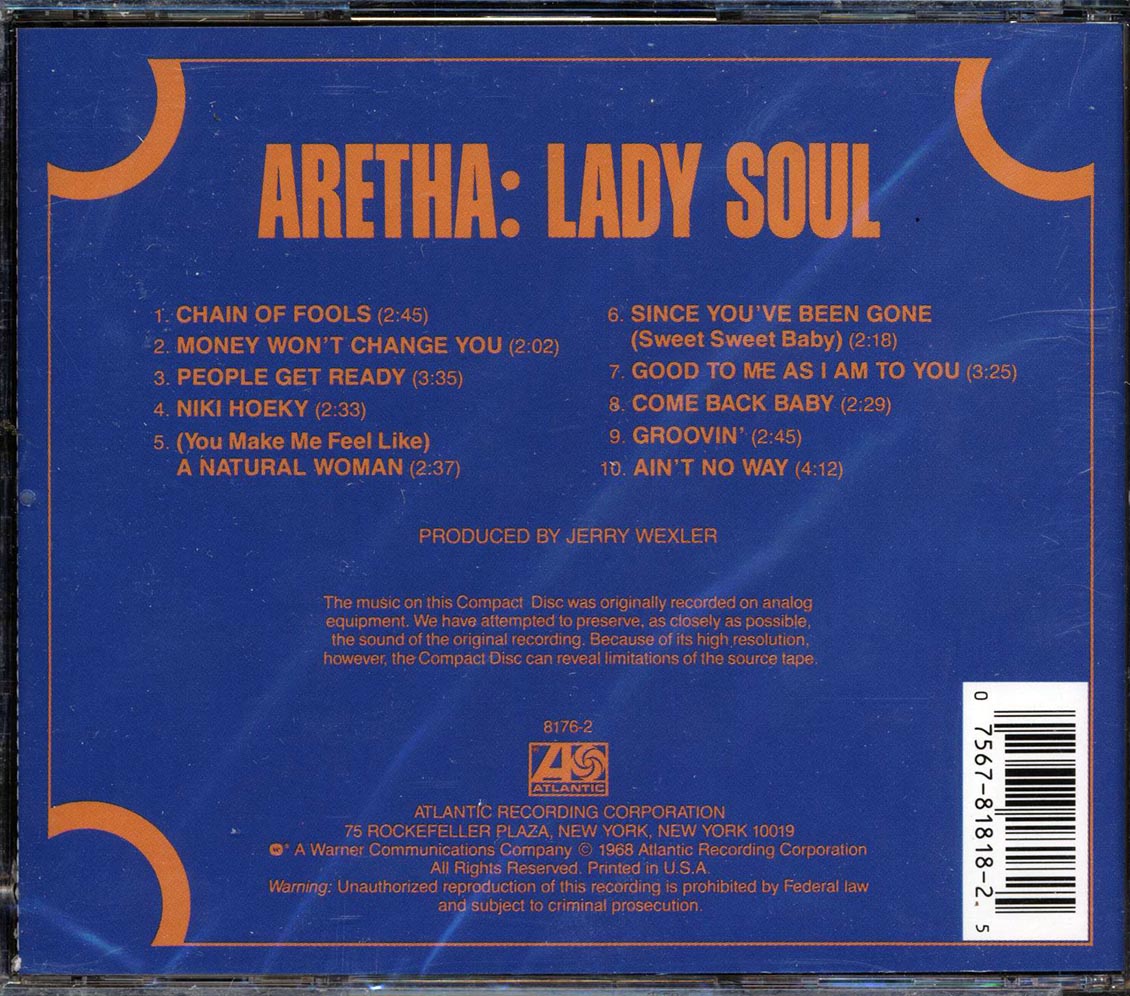 Aretha Franklin - Lady Soul - CD, CD