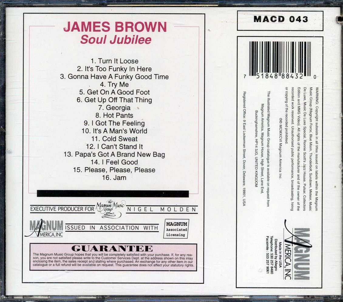 James Brown - Soul Jubilee (marked/ltd stock) - CD, CD