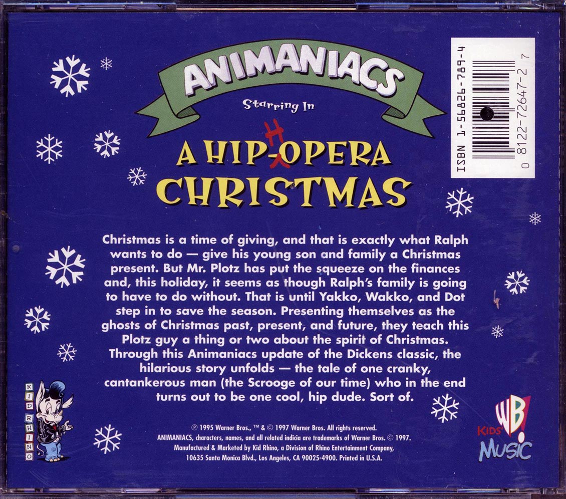 Animaniacs - A Hip-Hopera Christmas (marked/ltd stock) - CD, CD