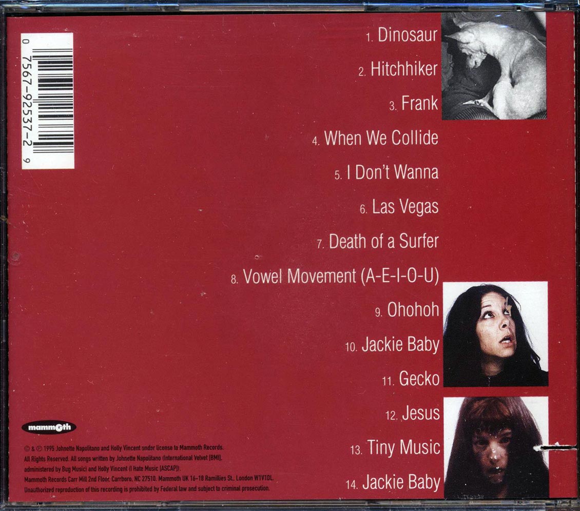Johnette Napolitano, Holly Vincent - Vowel Movement - CD, CD