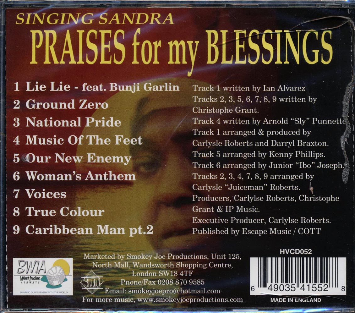 Singing Sandra - Praises For My Blessings - CD, CD