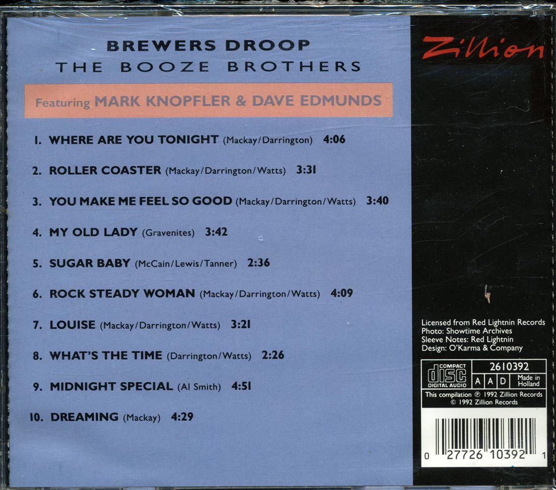 Brewers Droop, Mark Knopfler, Dave Edmunds - The Booze Brothers - CD, CD