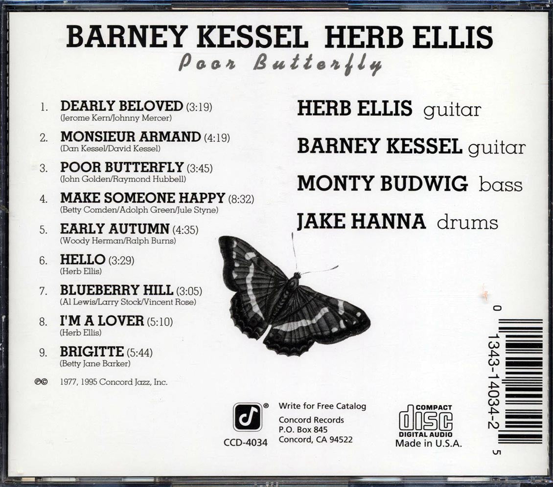 Barney Kessel, Herb Ellis - Poor Butterfly - CD, CD