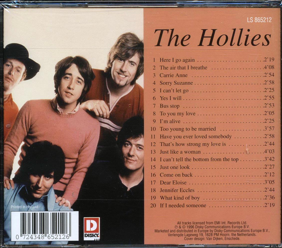 The Hollies - 20 Great Love Songs - CD, CD