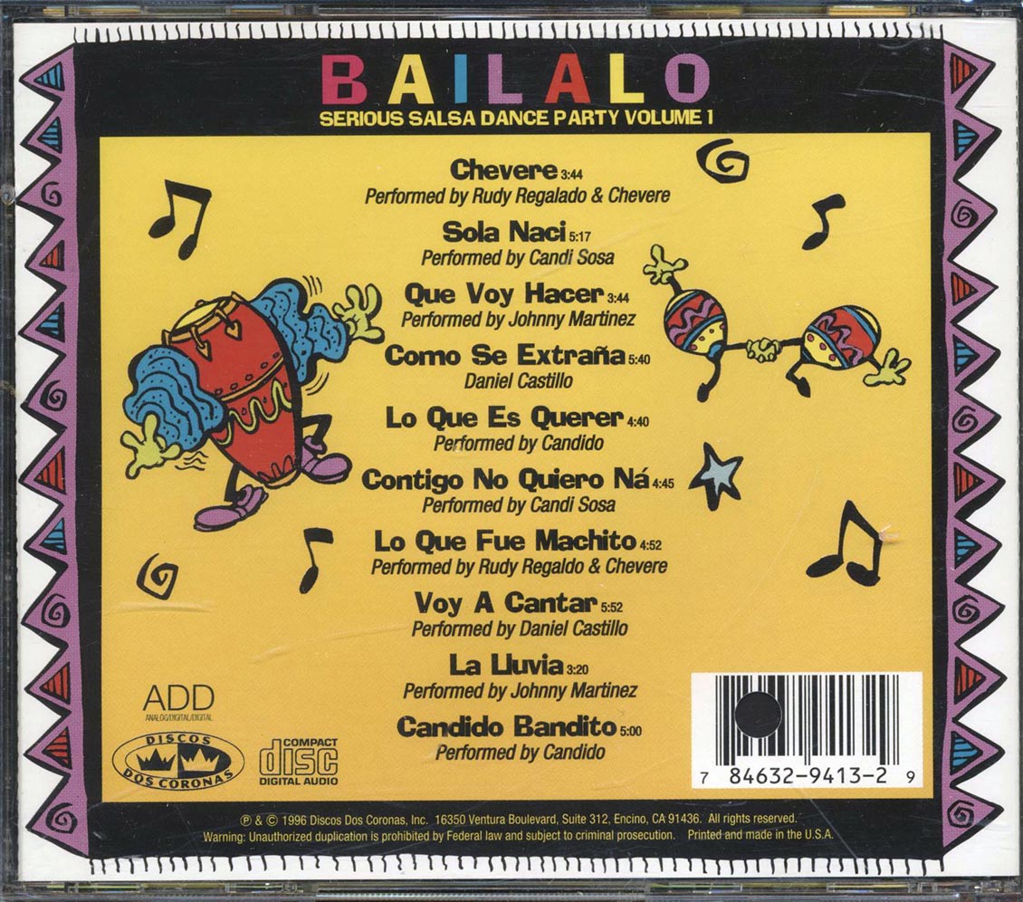 Missiego, Jose Luis Rodriguez, Garibaldi, Etc. - Bailalo: 17 Dance Party Songs Volume 1 (marked/ltd stock) - CD, CD