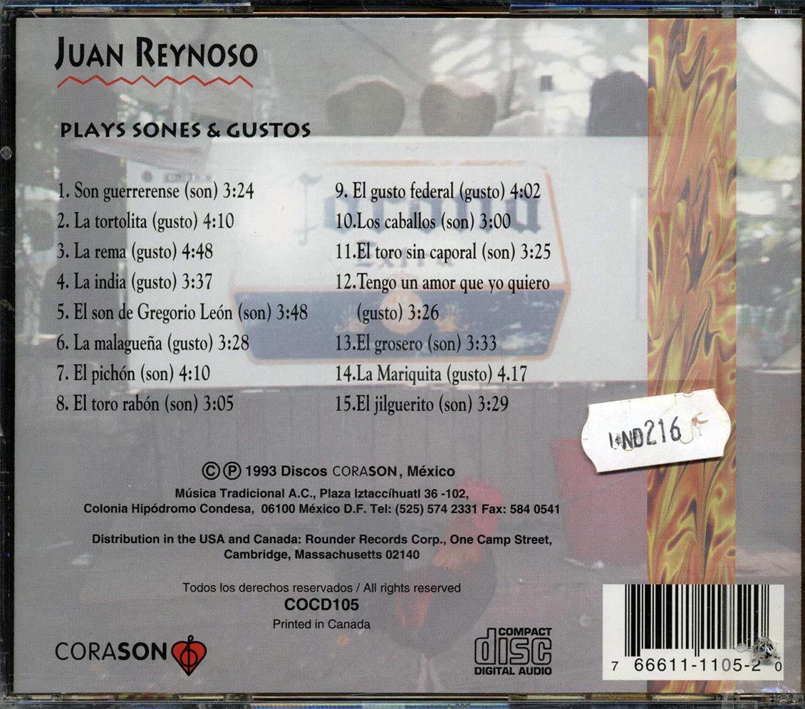 Juan Reynoso - Paganini Of The Mexican Hot Lands (marked/ltd stock) - CD, CD