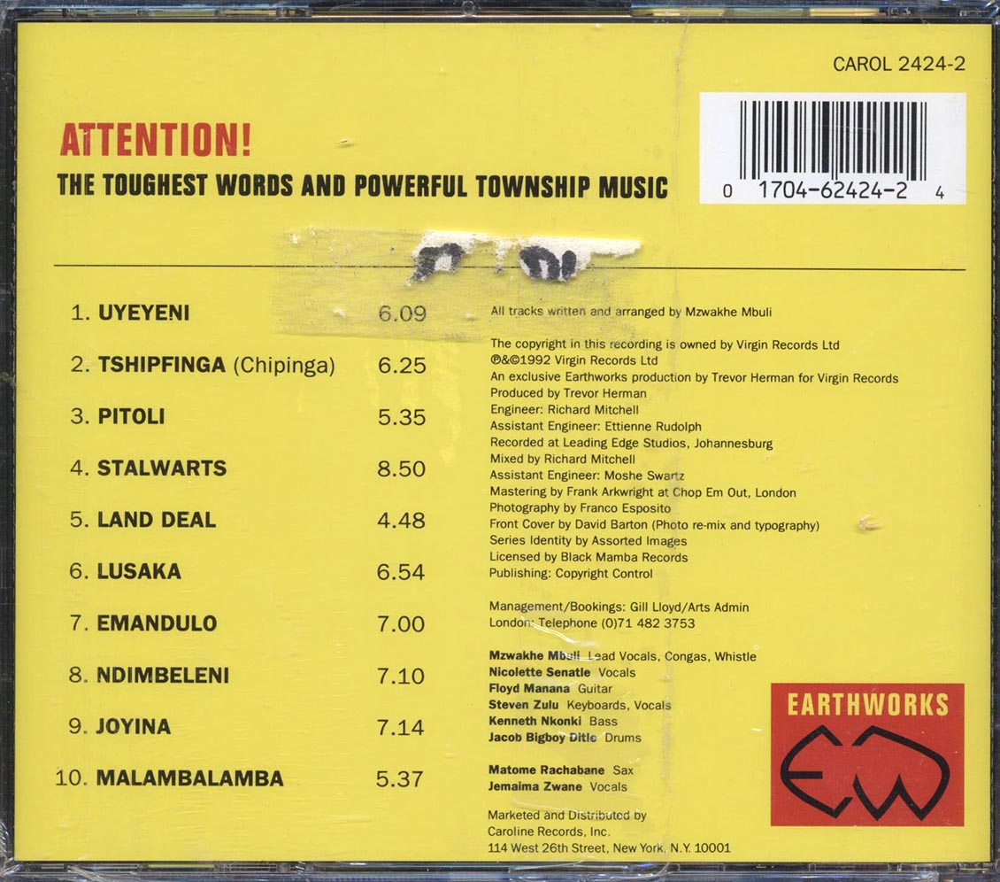Mzwakhe Mbuli - Resistance Is Defence - CD, CD