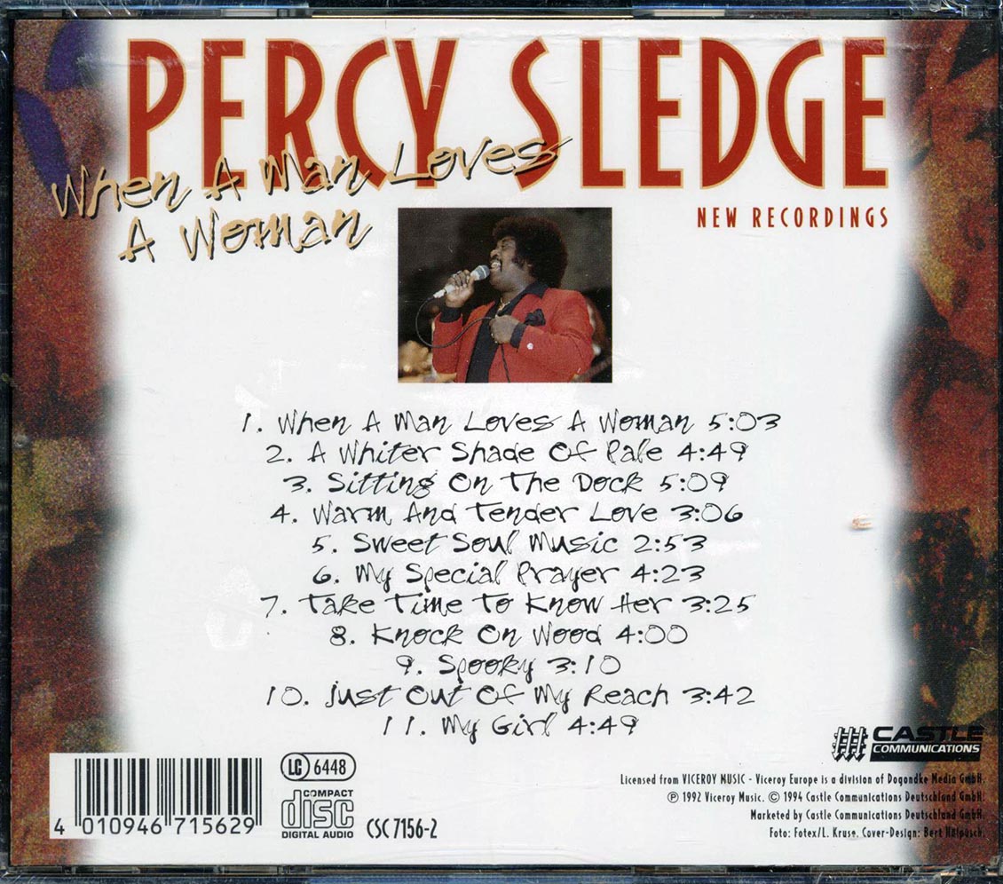 Percy Sledge - When A Man Loves A Woman - CD, CD